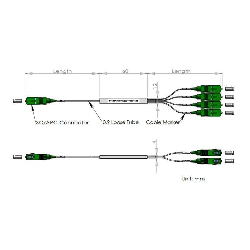 1*12 1*24 PLC skirstytuvas